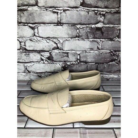 Caporicci Ivory Leather Casual Penny Loafers Driving Shoes Men’s Sz 42EU/9M US - Picture 11 of 16
